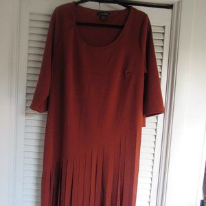 NWOT Ashley Stewart Orange Fringe Top